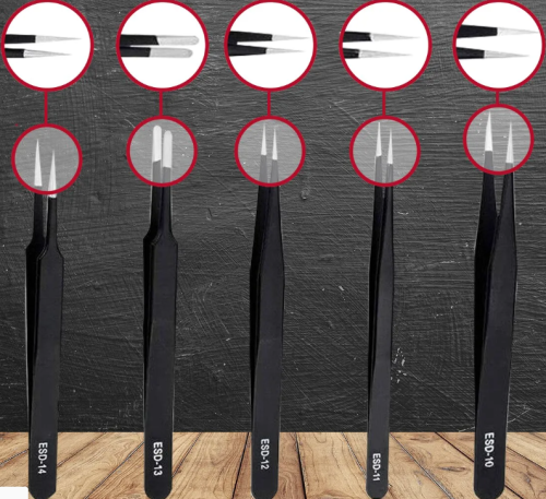 ПИНЦЕТ 120мм "ESD-15" фото 2 ПИНЦЕТ 120мм "ESD-15" фото 2