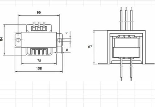 Трансформатор 220V 12V x 2 / 2 x 2000mA (2 x 2A) (EI75*35) 2х12,5W=25W (78х64х67мм) (крепление 104мм) фото 2 Трансформатор 220V 12V x 2 / 2 x 2000mA (2 x 2A) (EI75*35) 2х12,5W=25W (78х64х67мм) (крепление 104мм) фото 2