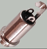ГНЕЗДО 3.5 MM НА КОРПУС с гайкой МОНО 3PIN металл с гайкой (трубка) PREMIER (1-090)