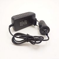 Блок питания импульсный, 12V, 2.0A, 24W, штекер: гнездо прикуривателя, В розетку, вх: AC 100-240V JDT-1220-24W