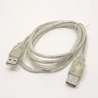 КАБЕЛЬ USB >USB  AM-AM  ver.2.0  1,5м    (штек.USB A - штек.USB A) Силикон; 100% экран  ( DAYTON 16-0018-1.5) 