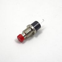 Кнопка круглая, 2pin, OFF-(ON) без фиксации, AC 220/250V 1.0A, нормально разомкнут, корпус: красный (PBS-10B-2, PS-110, PBS-110)