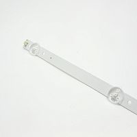 Светодиодная планка для подсветки ЖК панелей 28" (5линз) SVJ280A01_Rev3_5LED (530 мм, 5 линз) Uпит. св/д=3V, подключ.разъём 3PIN, 530х12мм, алюминевая