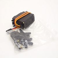 СЕРВОПРИВОД металлич. MG996R для ARDUINO   Мощн.редуктор (металл) параллельные оси вращения ; латунные шестерни, вывод.вал уст.на 2 шарикоподшипн..Тип