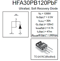 Fast Diode 30A HFA30PB120 TO247-2