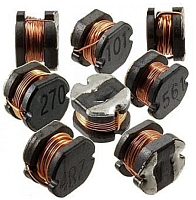 Дроссель SMD Магнитно-неэкраниров. (4.5x4x3.2mm) 100мкГн/0.10mH 0.35A , 1.12 Om (CD43-100UH  CD43-101K =10%) (марк.101)