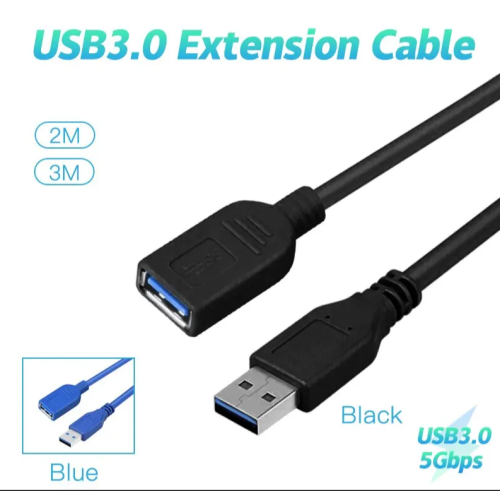 КАБЕЛЬ USB >USB AM-AF ver.3.0   2,0м  УДЛИНИТЕЛЬ (USB-AF USB-AM) - черный "ГАРНИЗОН" фото 4