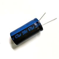 Конденсатор электролитический   470 mkF 200 v 105C (TK) 22х45мм (-55+105 C, 2000 ч.) JAMICON