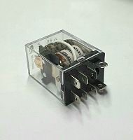Реле э/м DC12V 15A 8pin, в панель/под клеммы, Контакты: 1 перекл.группа (1С) (28VDC/15A; 250VAC/15A) 27x20x35мм (HE LI SHUN HLS-13F-1C) Сокет для уста