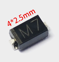 Диод 1A ,1000V  SMA4007 (марк M7) (SM4007/LL4001=100V/LL4002/LL4003/LL4004/ERB12-10/1N4007/GS1M) SMD 4,3х2,7мм DO214