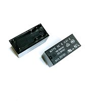 Реле э/м DC12V 16A 8pin, пайка (PCB), Контакты: 1 перекл.группа (1С) (30VDC/12A; 240VAC/16A) 29,2x12,5x16мм (FORWARD NT75-1C-S-0.41-5.0)