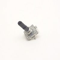 Энкодер  3pin 11х18мм (33042/4) (№13.4 без кнопки 11х18 L=25мм) пласт. ручка, п/круг, выводы с одной стороны,  Шаттл а/м  