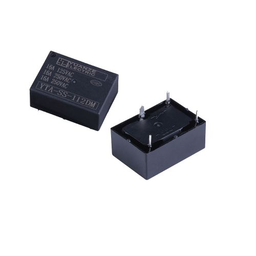 Реле э/м DC12V 15A 4pin, пайка (PCB), Контакты: 1гр. на замыкание (1А) (24VDC/10A; 250VAC/16A) 23x16,1x10,2мм (YUANZE ELECTRIC YTA-SS-112DM) для элект Реле э/м DC12V 15A 4pin, пайка (PCB), Контакты: 1гр. на замыкание (1А) (24VDC/10A; 250VAC/16A) 23x16,1x10,2мм (YUANZE ELECTRIC YTA-SS-112DM) для элект