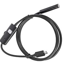 ВИДЕОЭНДОСКОП Гибкая камера, "Android (micro USB/USB)"  (d=8мм- гибкий кабель 5м)  IP67  2.0Mpix (HD); PAL 640:480/1280:720; подсветка 6LED; OC: (Andr