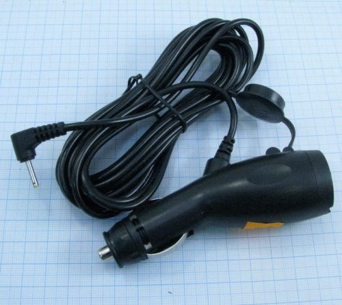 Зарядное устройство автомобильное, 12V, 60W, штекер: 2,5 х 0,7мм (угловой), с гнездом прикуривателя, вх: 12-15V, вх. разъем: в прикуриватель
