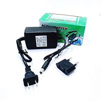 Блок питания импульсный, 12V, 2A, 24W, штекер: 5,5 х 2,1мм, 82x51x32мм, вх: AC 110-240V, вх. разъем: Встроенный кабель питания. переходник тефаль (в к