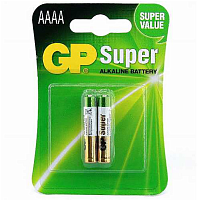 БАТАРЕЙКА LR61(AAAA/LR8D425) 1,5V GP SUPER Alkaline  t : -30...+50°C; 
