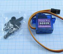 СЕРВОПРИВОД TowerPro SG92R (2,5кг) 9g Мини Для проектов ARDUINO (3D моделей/ RC самолета/ 250 450 вертолета)  Матер.шестеренок: нейлон; логика: ц