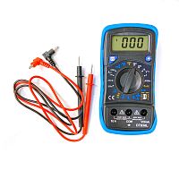 Мультиметр  DT-830L 1999 отсчетов  Udc: 200mV- 600V(±0,5%); Uac: 200V- 600V(±1,0%); Idc/ac: 200µA - 10A(±1.0%); R: 200Ω- 2MΩ(±0,8%); подсветка ЖК