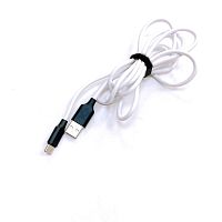 КАБЕЛЬ USB-AM / USB x Type-C (штекер) 1.0М "G-05A-TC"; круглый; материал оплётки:силикон; d=3мм; цвет: белый   