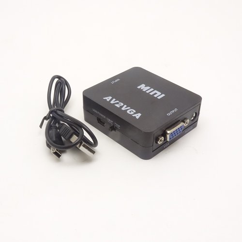 КОНВЕРТЕР AV в SVGA (AV2VGA) Mini 1RCA -(видео) +2 RCA L/R (звук); Out: SVGA); 720p/1080p; +кабель питания USB-AM/miniUSB (в комплекте)   (ПИТАНИЕ ОТ  фото 2