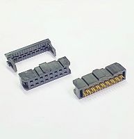 IDC-16F розетка 2.54мм на шлейф (ответная часть вилка на плату BH-16 (IDC-16MS) BH-16R (IDC-16MR)