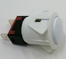 Кнопка подсветки 2PIN с фиксацией; БЕЛАЯ; ПКН12 (ПКН-12) Россия; 1-2конт-OFF-ON, 0,05A 250V; материал: пластик; (d=23мм, h=26мм)