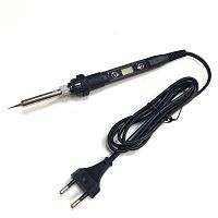 ПАЯЛЬНИК  60W  220V с LCD диспл. электронная регул-ка  t-ры ( 180-520C ); FTY-217 ZG-918, Кнопки регулировки темп-ры и вкл/ выкл. на ручке; керамич. н