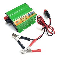 Инвертор автомобильный Uвх.= 12V; Uвых.= 220VAC; Мощность: 300W, корпус-металл; ( Солнце )