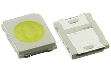 СВЕТОДИОД SMD 2835 1W , 3V (2,8x3,5x0.6mm) (большой контакт "-" (катод)) 3,0-3,1V, 3V-150ma 117-120лм (GT-BL2835-3V1W-A05) (Для ремонта подсветки ЖК/L