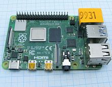 МИКРОКОМПЬЮТЕР  Raspberry Pi 4 RPi4B (Model B) ОЗУ:4 Гбайт LPDDR4-2400 SDRAM,(совм.с ARDUINO) Питание: 5.1 V, 3А, подключаемое через USB Type-C коннек
