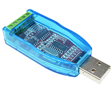 КОНВЕРТЕР USB/RS485-CH340G в корпусе,  совместимый стандартный модуль платы разъема  USB to 485 CH340, Model: 003, клеммная колодка 5PIN