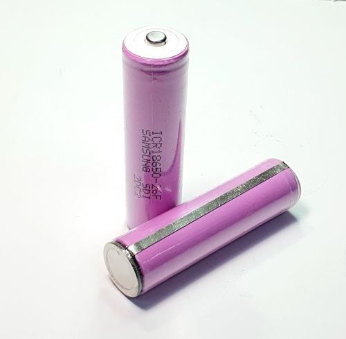 АККУМУЛЯТОР   18650  3,7V  2600mAh  Li-ION  ICR18650-26F  18,4х68,7мм   SAMSUNG ; С платой защиты (высокий), Набор 2 шт ( реальн. емк: 2300-2500mAh) фото 2