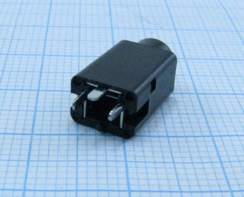 ГНЕЗДО 3.5 MM НА ПЛАТУ 3-PIN (PJ-359) (для наушников) вертикальная. установ. (без резьбы) 15х8х6 (пластик) (M-114-5303) фото 2