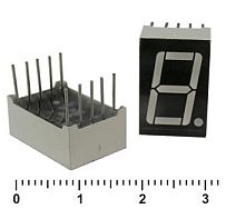 Индикатор цифровой KEM- 5161BR красный 7-сегм. 10pin (19х13х7мм) общий анод 1-разрядный